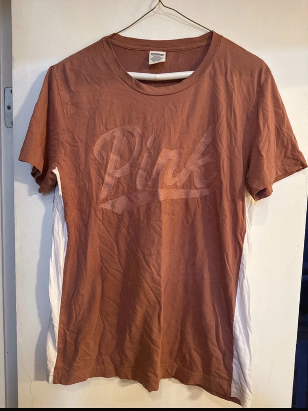 PINK Victoria's Secret Women’s Rust Short-Sleeve Logo Tee